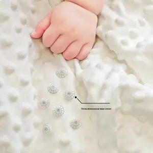 Manta Relajante <span class=keywords><strong>de</strong></span> Doble Capa para Bebés y Niños, para Jardín <span class=keywords><strong>de</strong></span> Infancia, Primavera, Verano, Uso con <span class=keywords><strong>Aire</strong></span> <span class=keywords><strong>Acondicionado</strong></span>, Suave - Product Image 4