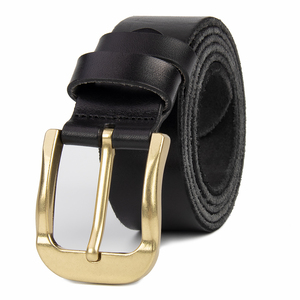 Cintura Vintage da uomo genuina con logo personalizzato in vera pelle cintura di produzione di scommesse commerciali - Product Image 2