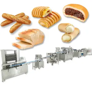 2022 ticari ekmek dolması Pizza rulo makinesi Brioche Burger çörekler yapma makinesi üretim hattı