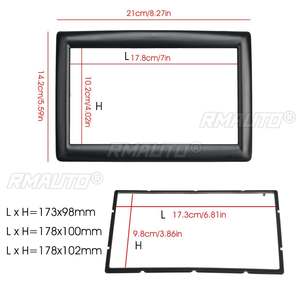 Adaptateur de cadre d'autoradio 2 DIN pour tableau de bord Renault Megane 2 II 2002 2003 2004 2005 - 2009 - Product Image 6