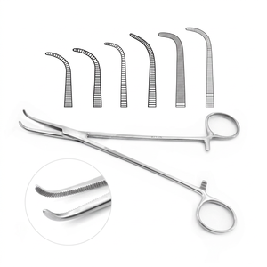 Pinces chirurgicales manuelles Gemini Mixter en acier inoxydable pour l'étranglement hémostatique des vaisseaux, à pointe angulaire, instruments médicaux délicats - Product Image 1