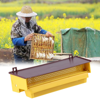 Nouveau piège à pollen en plastique avec oreilles, collecteur de pollen intégré, distributeur 2 en 1, boîte séparatrice de pollen d'abeille, garantie 3 mois