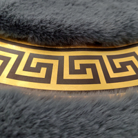 Tapis en fausse fourrure peluche personnalisé tapis en fourrure de lapin de grande taille pour salon