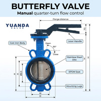 Vanne papillon à disque en acier inoxydable 304 résistante à la corrosion, joint souple EPDM, commande manuelle par levier, pour eau, huile, air, 4-12 pouces