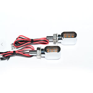 <span class=keywords><strong>Clignotant</strong></span> <span class=keywords><strong>Clignotant</strong></span> Ambre <span class=keywords><strong>Clignotant</strong></span> 12V pour Honda Yamaha Kawasaki <span class=keywords><strong>Bobber</strong></span> Cafe Racer 8mm Moto Mini 3LED - Product Image 3