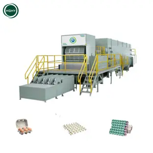 Hghy Fully Automatic Paper Pulp Molding Egg Carton Packing Production Line Price High Quality Paper Egg Tray Forming Machine