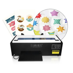 Ide baru untuk bisnis kecil moq rendah kustom ukuran A4 vinil stiker printer set