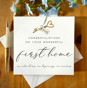 Cartes de pendaison de crémaillère personnalisées avec nom, adresse et date – Annonce de déménagement pour nouvelle maison – Impression en gros - Product Image 4