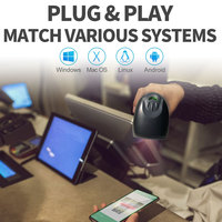 Lector de Códigos QR 2D Xincode, Lector CMOS con Cable USB, Escáner de Códigos de Barras y Códigos QR para Supermercados, Almacenes y Pagos, GT-9701