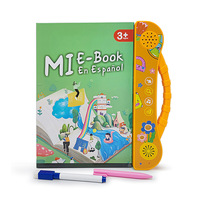 Machine d'apprentissage éducative en plastique pour enfants de 5 à 7 ans avec fonction tablette de lecture et d'écriture, alimentée par piles AAA