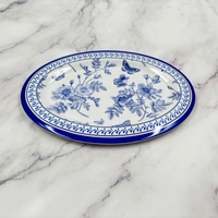 Assiette ovale en mélamine écologique sans BPA de 12 pouces, design personnalisé, vaisselle pour restaurants