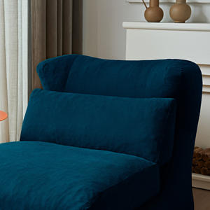 Compressed Couch Modern Square Fabric Sofa Armless Modular Corner One <b>Seat</b> Convertible Foldable <b>Cushion</b> Back Villa Living - Product Image 5