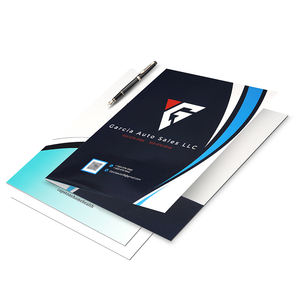 Dossiers personnalisés avec logo, introduction au produit d'entreprise, dossier A4 A5, profil d'entreprise, papier 350GSM, dossiers personnalisés avec logo - Product Image 3