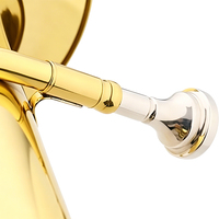 Tuba Sousaphone Professionnelle Laquée Or de Qualité Supérieure, Instrument à Vent de Grande Taille pour Orchestre et Fanfare