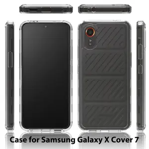 High Clear Plastic Acrylic And TPU Mobile Phone Case For Samsung Galaxy X Cover 7