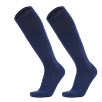 Chaussettes de sport montantes en polyester à logo personnalisé, respirantes, à compression du mollet, imprimées numériquement à rayures