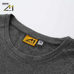 2025 nouvelle couleur unie sport Fitness vêtements hommes petit col roulé demi fermeture éclair entraînement à manches longues Jogging sweat - Product Image 5