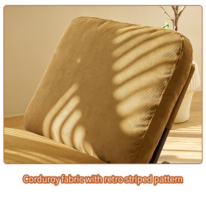 Fauteuil à bascule Glider, structure en bois massif, revêtement de haute qualité, fauteuil d'appoint confortable pour salon ou chambre. - Product Image 5