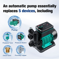 Pompe à eau électrique entièrement automatique haute pression Soyue PMZD-80B pour usage domestique, 1 sortie, câble de 30 cm, prise universelle, OEM