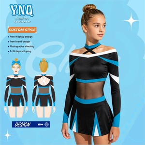 Vestiti di danza Cheerleading comodi di alta qualità per le ragazze per le squadre di allegria - Product Image 1
