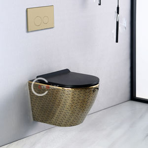 Inodoro suspendido sin borde de cerámica, estilo inodoro de pared, sanitario de cerámica para montaje en pared - Product Image 1