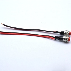 Red <strong>Head</strong> 10mm Push Button <strong>Switch</strong> 0.5A 250V DS314 Momentary <strong>Switch</strong> With Soldering Wire - Product Image 3