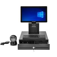 I3 I5 I7 15,6 pulgadas Windows Android pantalla táctil soporte de escritorio POS Tablet máquina con USB e interfaz de impresora en serie nuevo producto