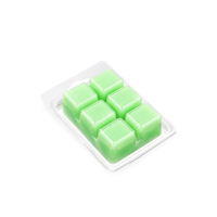 Bougies colorées en plastique, parfumées, pour emballage, 6 cavités, moule à griffes, conteneurs de cire pour tarte à cire, lot de 50 pièces