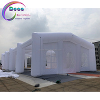 Maison d'événements en plein air de couleur blanche romantique grande tente de mariage gonflable légère de fête de mariage