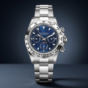 นาฬิกาดำน้ำสปอร์ตโลโก้ SEIKO VK63 ตัวเรือนสแตนเลส หน้าปัดคริสตัลแซฟไฟร์ ขอบหน้าปัดสีเงินกรมท่า ดีไซน์แบบ Homage กันน้ำได้ - Product Image 2