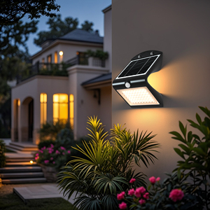 Lampada Solare LED da Parete Integrata Tutto in Uno IP65 Impermeabile con Sensore di Movimento PIR e Garanzia di 3 Anni <span class=keywords><strong>per</strong></span> Giardino Esterno e Recinzione - Product Image 1