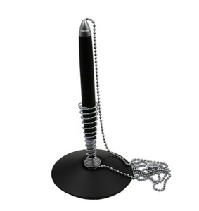 Bolígrafo Profesional de Estilo Simple con Cadena Antipérdida, Regalo Empresarial para Seguridad en Mostradores de Bancos y Comercios - Product Image 2