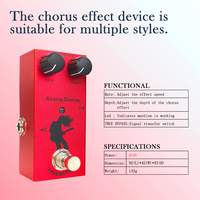 OEM Single Electric MINI Guitare Effet Distorsion Overdrive Delay Chorus US Dream Noise Gate Amplificateur de pédale de guitare électrique