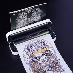 <span class=keywords><strong>Inkless</strong></span> Imprimante Thermique kablosuz Bluetooth taşınabilir Mini A4 kağıt yazıcı cep fotoğraf dövme yazıcı - Product Image 5