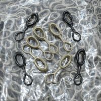 Accessoire tactique durable en forme de 8 avec double tête de fermeture éclair ronde, poignée souple en forme de haricot et cordon de fermeture éclair