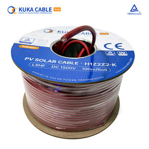 Câble solaire H1Z2Z2-K TUV, rouleau de 100 m, 4 mm², 6 mm², faible émission de fumée, sans halogène, étanche IP68, pour système solaire domestique - Product Image 3