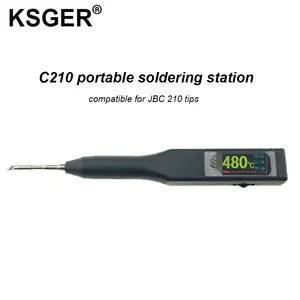 KSGER C210 Soldering Station For JBC Iron Tips TFT Screen DIY Kits 1.3 Inch Electric Tools Auto-standby Sleep Tins Melting