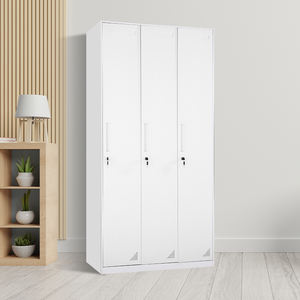 ตู้เก็บของโลหะสำหรับสระว่ายน้ำตู้เก็บเสื้อผ้าเหล็ก3ประตูตู้เสื้อผ้าห้องออกกำลังกายพนักงานยิมตู้เสื้อผ้าโลหะ - Product Image 5