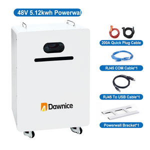 Brésil Stock nouveau LiFePo4 mural 51.2V 10Kwh 20kwh 200Ah 400Ah facile à déplacer mur d'alimentation stockage d'énergie batterie au lithium - Product Image 3