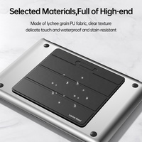 Support pour ordinateur portable pliable en cuir PU stable de conception de ventouse pour les ordinateurs portables de jeu Macbook tablettes téléphones