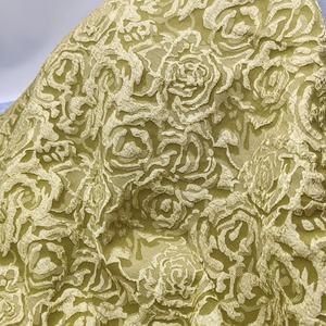 Nuevo 100% poliéster 3D en relieve Jacquard Rosa tela transpirable Mujer Primavera Verano Cheongsam Hanfu ropa Casual para boda - Product Image 2