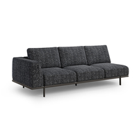 Ensemble de canapés modulaires en tissu modernes avec éponge haute densité, canapé combinable libre pour bureau, salon, réception, salle d'attente