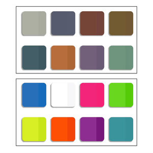 Etichette Adesive Rotonde Trasparenti Morandi Impermeabili in PET per Annotazioni su Libri - Product Image 1