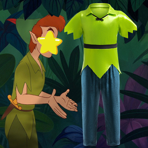 Kids Peter Pan Halloween Tunic - Green Elf Costume Top For Boys & Girls - View #7