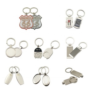 No Minimum Made Engraved Company Logo Name KeyChain Holder Blank Sublimation <b>Custom</b> Metal <b>Key</b> Chains - Product Image 6