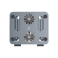 Support de refroidissement ultra-fin en aluminium P22 avec double ventilateur, support portable pour ordinateur portable, support d'ordinateur, support pour ordinateur portable
