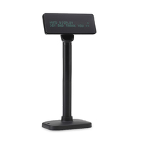 Minicable Usb de matriz de puntos planos, poste Lcd, pantalla Vfd, dos líneas