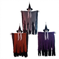 Décorations d'extérieur en plastique durable et tissu pour Halloween : squelettes et fantômes, accessoires pour maison hantée et fournitures de fête