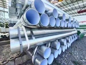 Black Epoxy & PE Double Coated ERW Welded Carbon Steel Pipe, Anti-Corrosion Plastic Lined Pipe for <b>Water</b> & Industrial Chemical C - Product Image 1