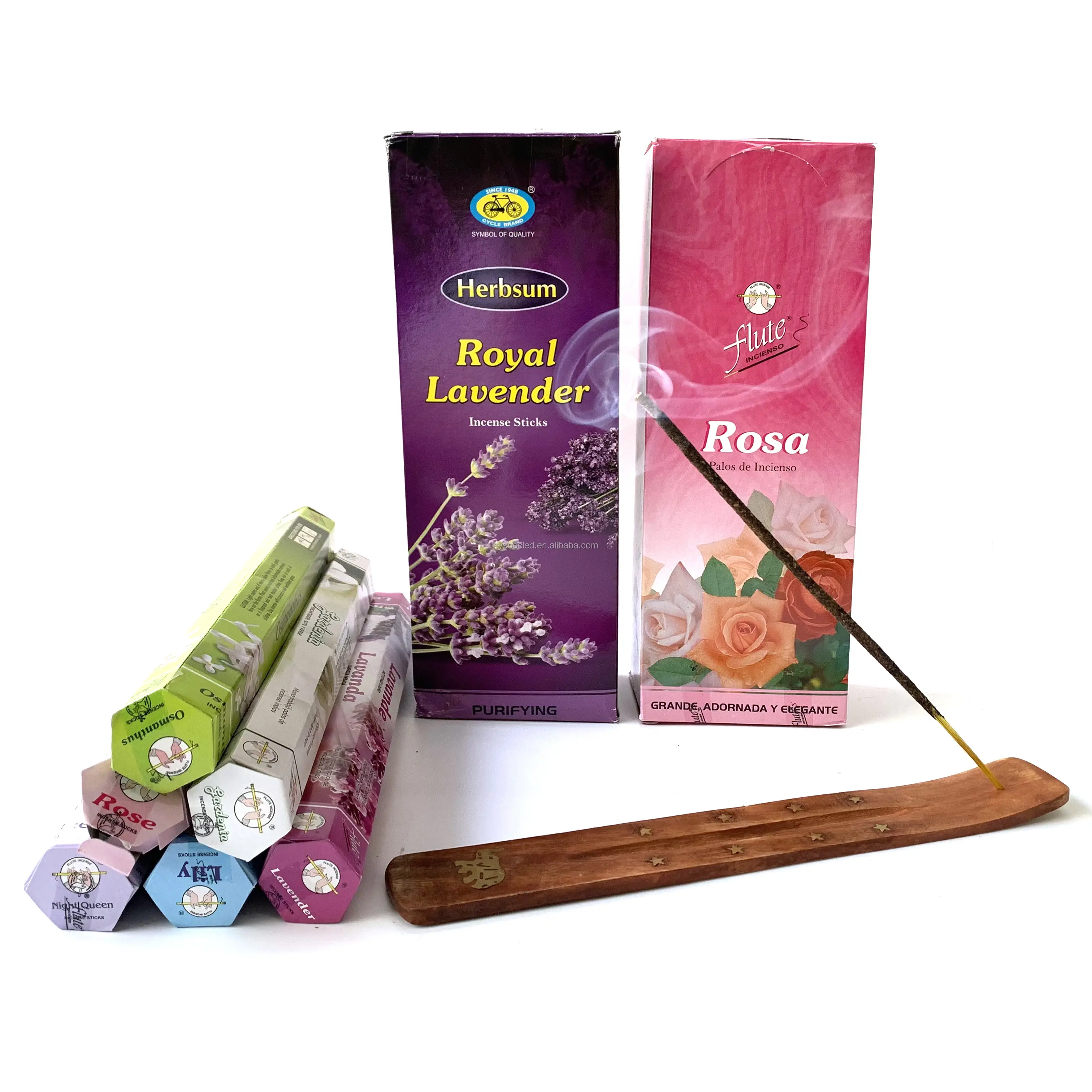 Encens en bois de santal indien, bâtons de 8 pouces en bambou, personnalisés, non parfumés, 100% parfums naturels